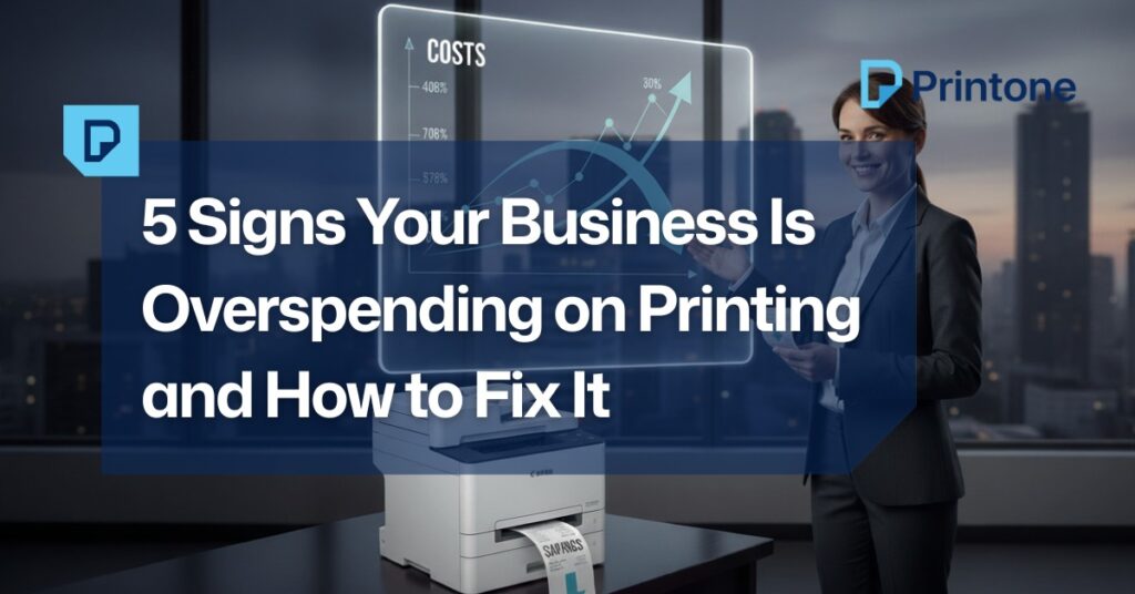 signs business is overspending on printing